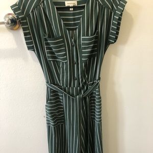 Green Striped Jumpsuit